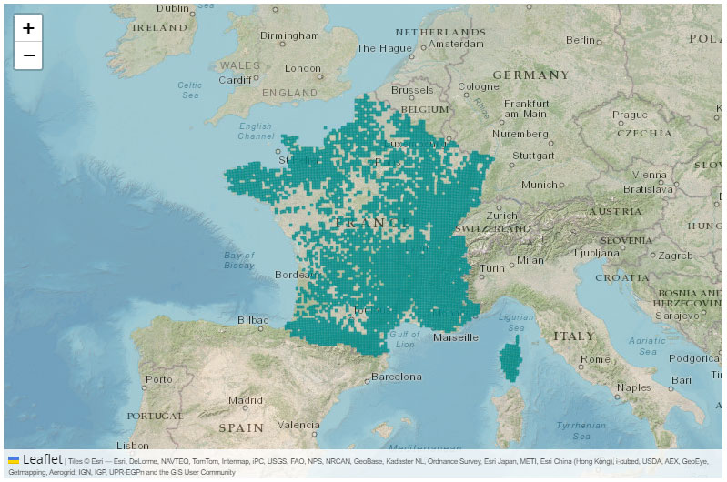 Distribution TRF MNHN